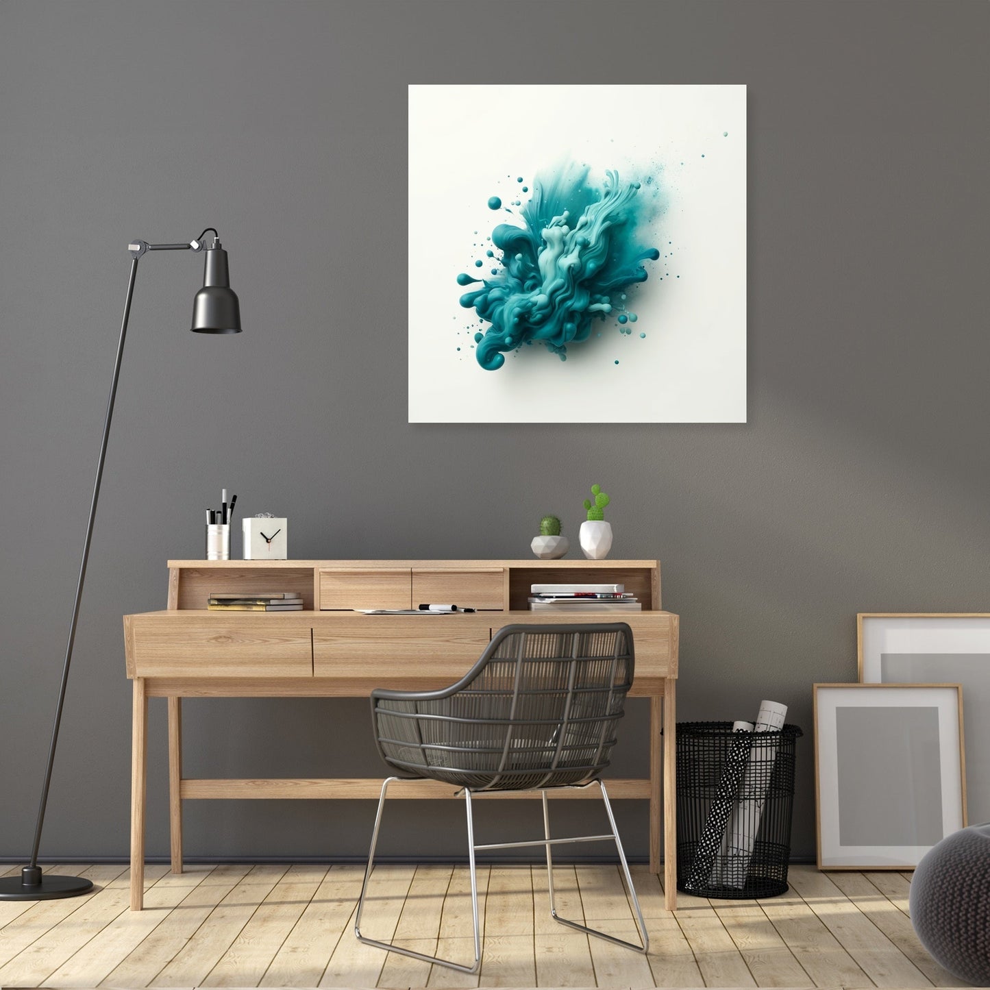 Teal Serenity Canvas