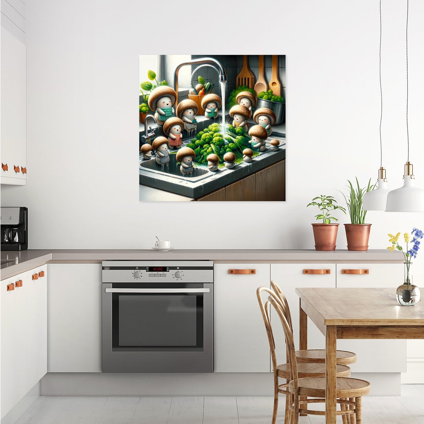 Merry Mushrooms Rinse Canvas