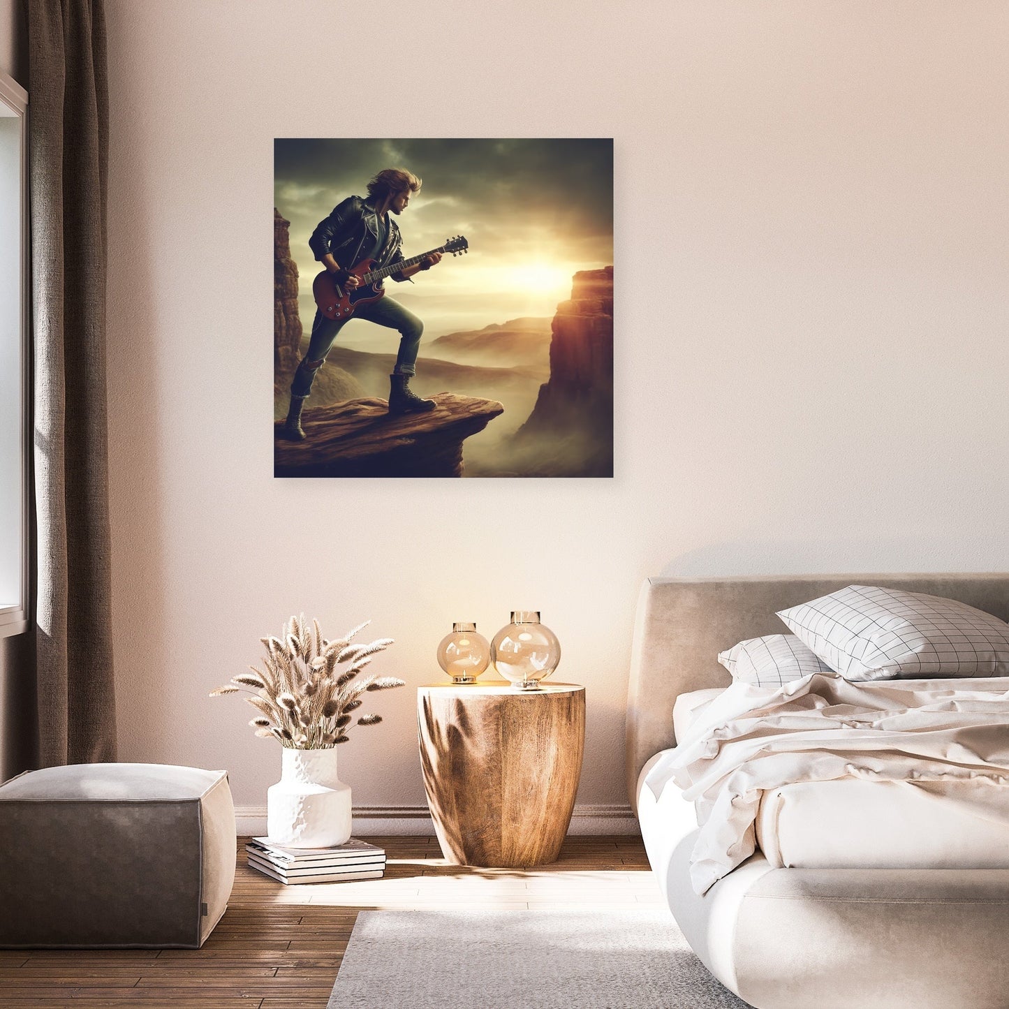 Rebel Guitarist Canvas