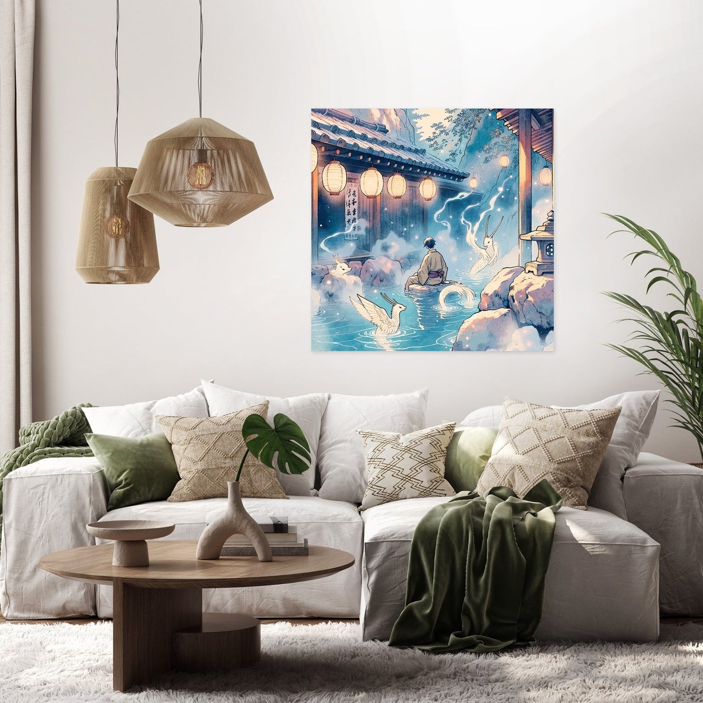 Mystic Onsen Whispers Canvas
