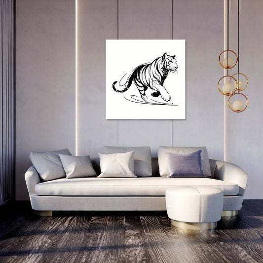 Elegant Motion Tiger Canvas