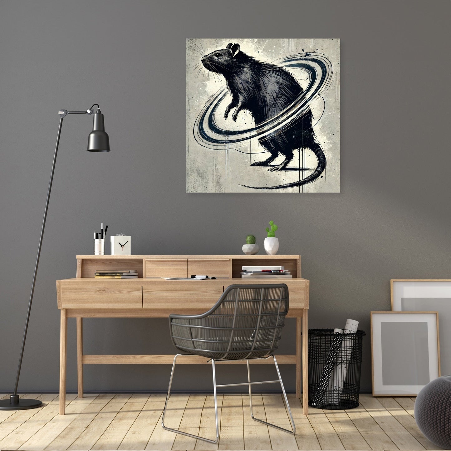 Cosmic Rat Sketch Canvas