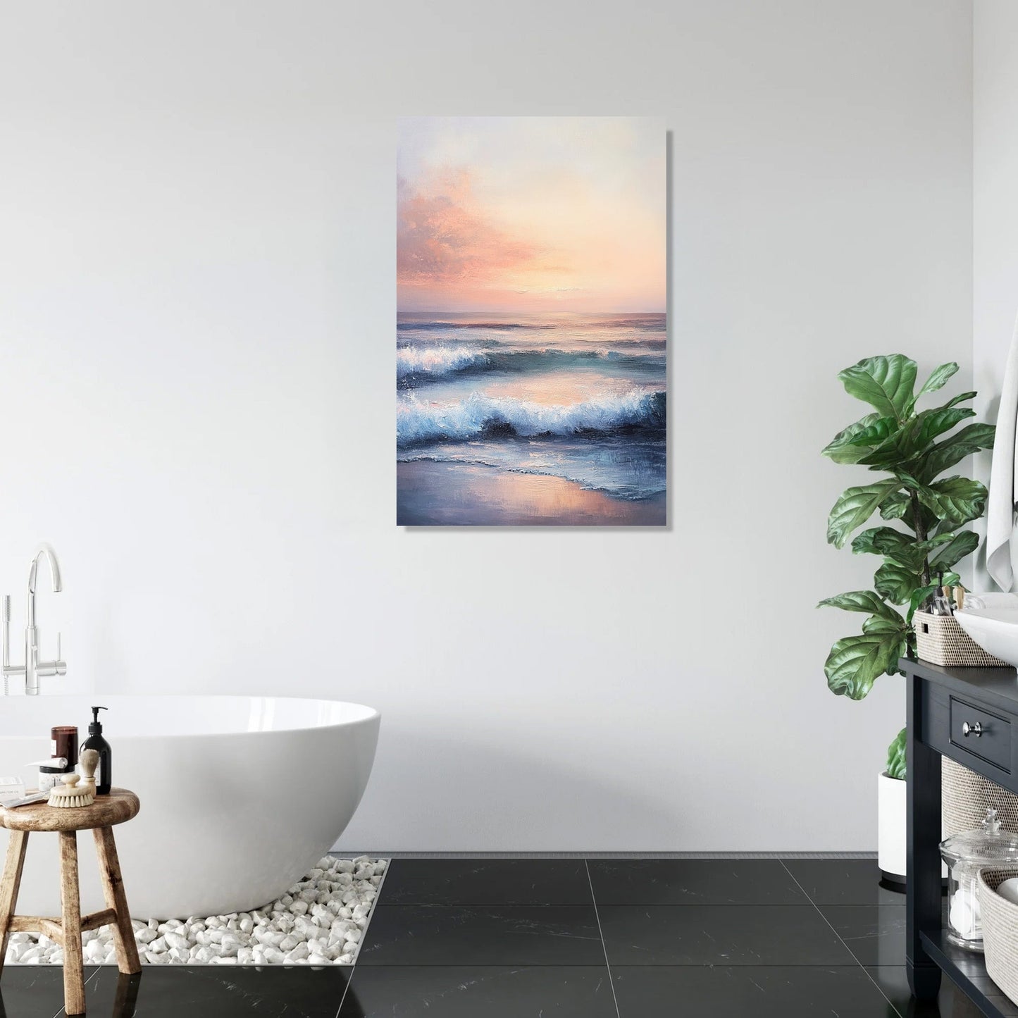 Ocean Mist Dawn Canvas