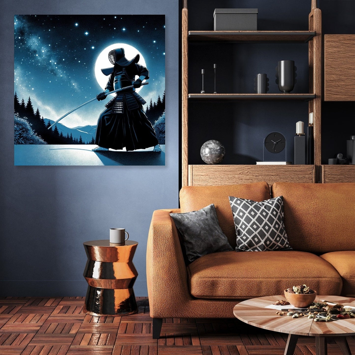 Kendo Under Starlight Canvas