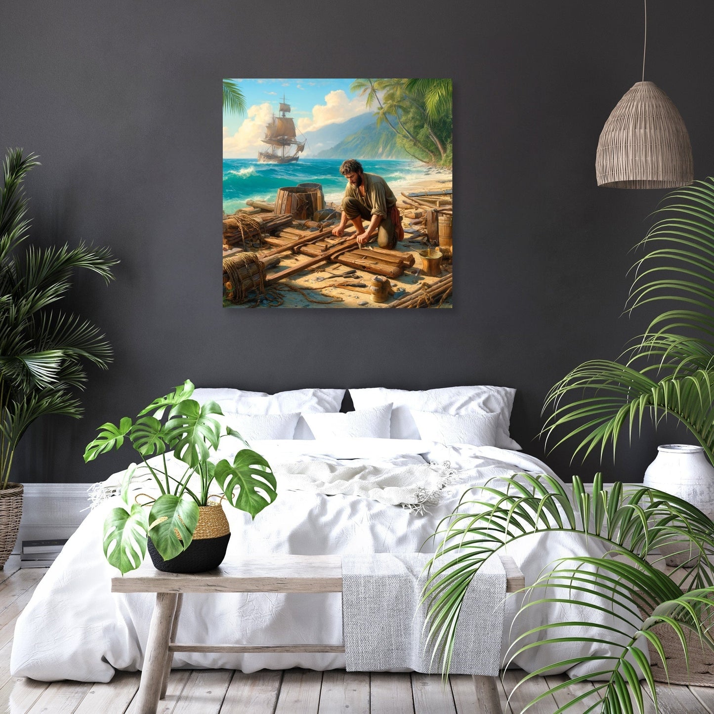 Island Raft Builder Canvas
