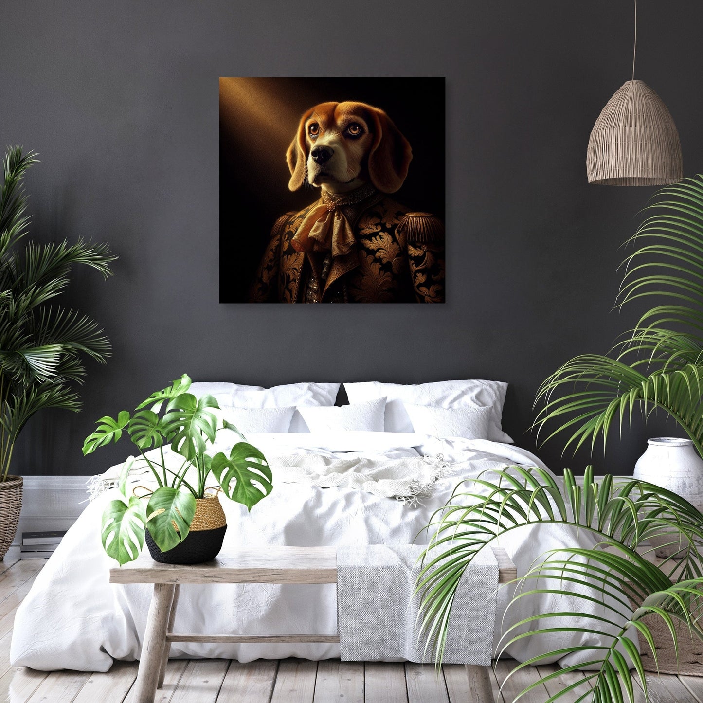 Regal Dawn Beagle Majesty Canvas