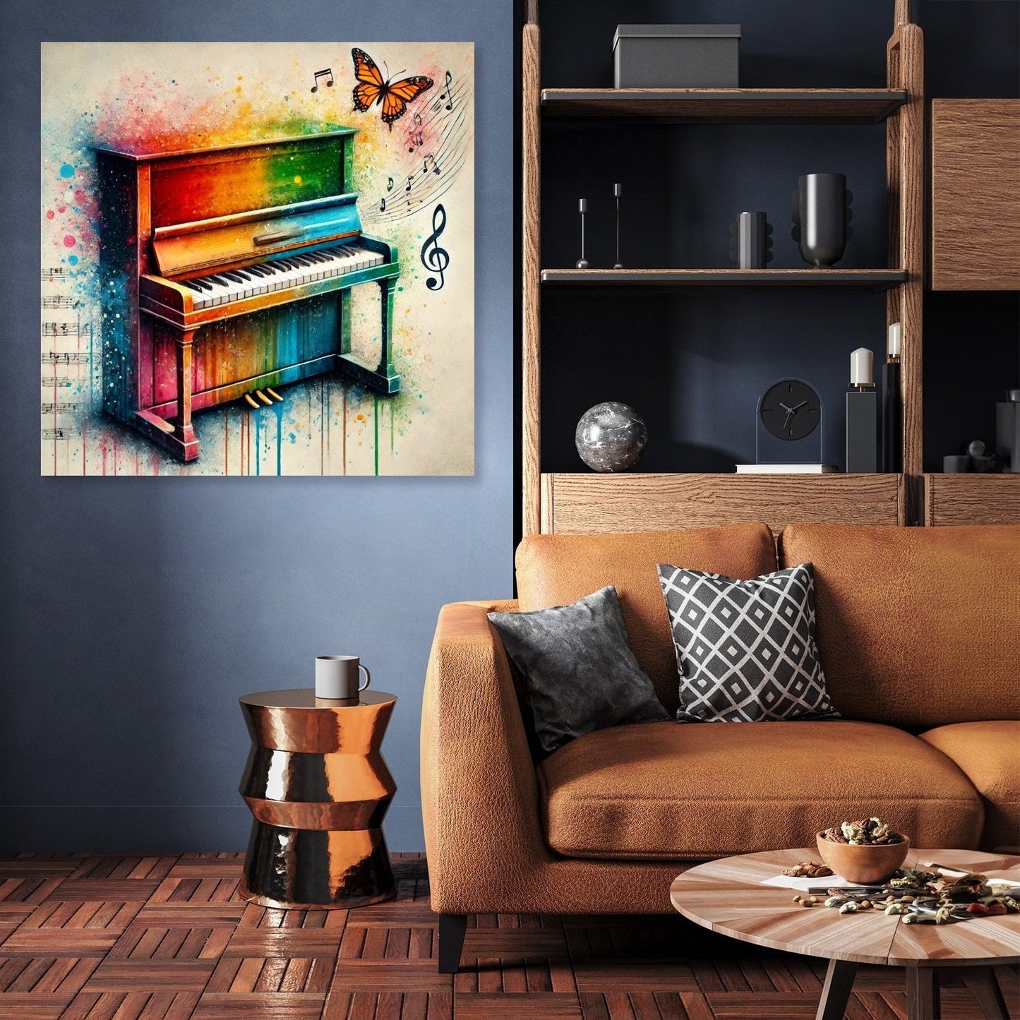 Vibrant Musical Symphony Canvas