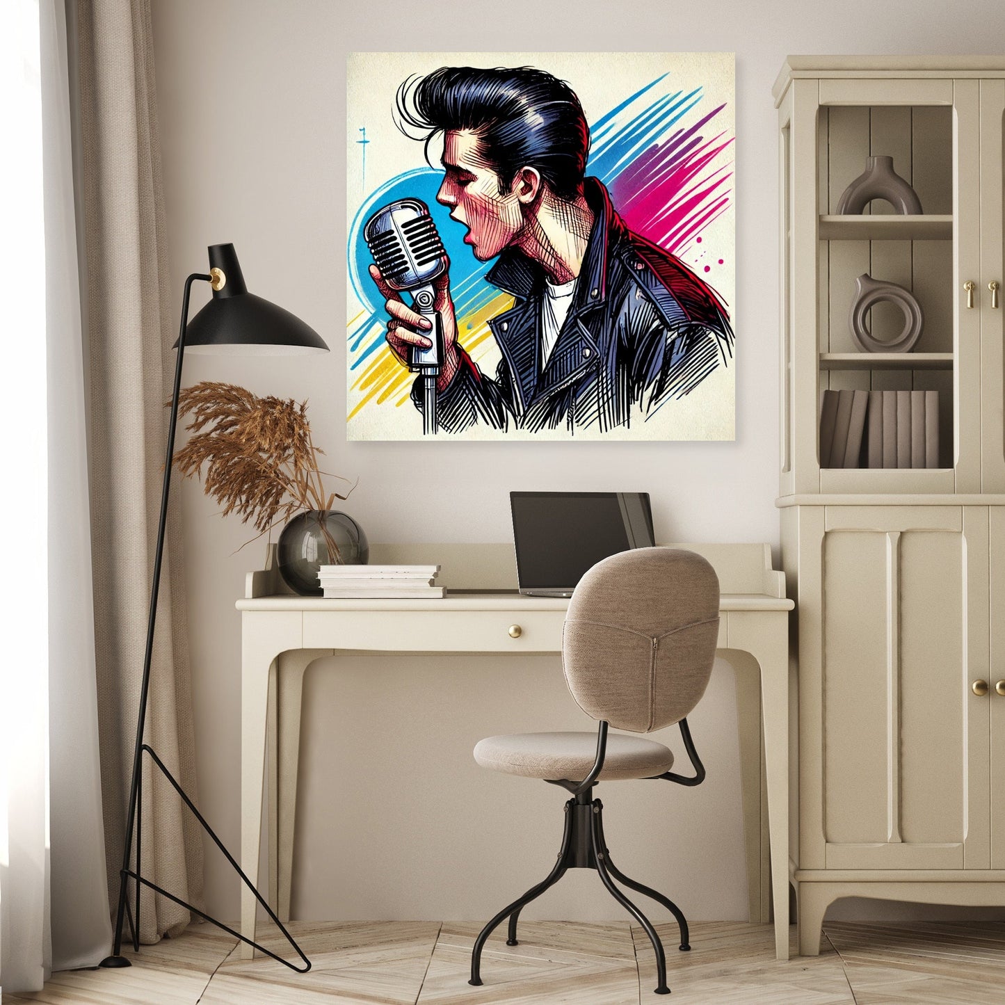 Rock'n'Roll Legend Sketch Canvas