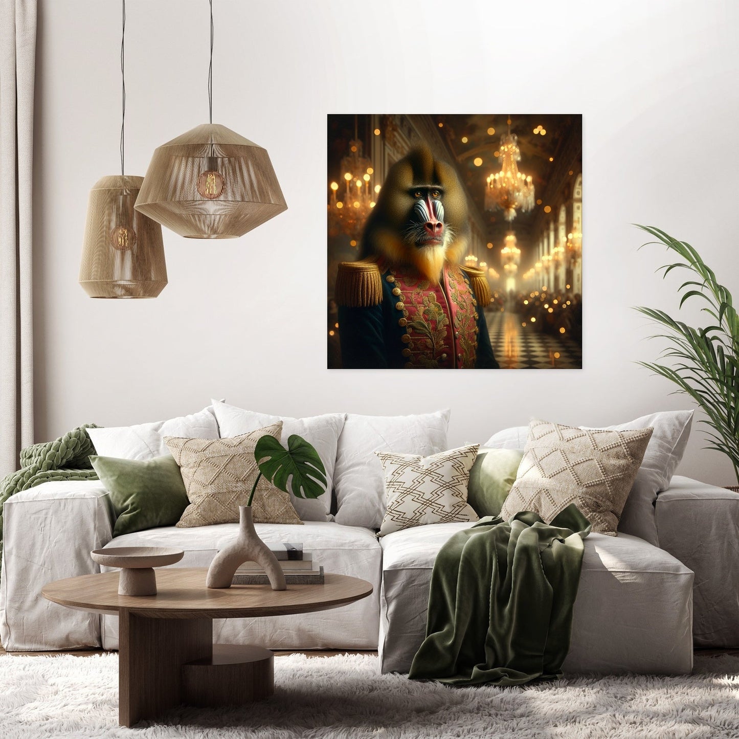 Regal Mandrill Majesty Canvas