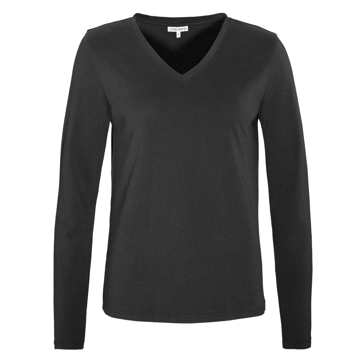 Organic Long Sleeve V-neck: Womens