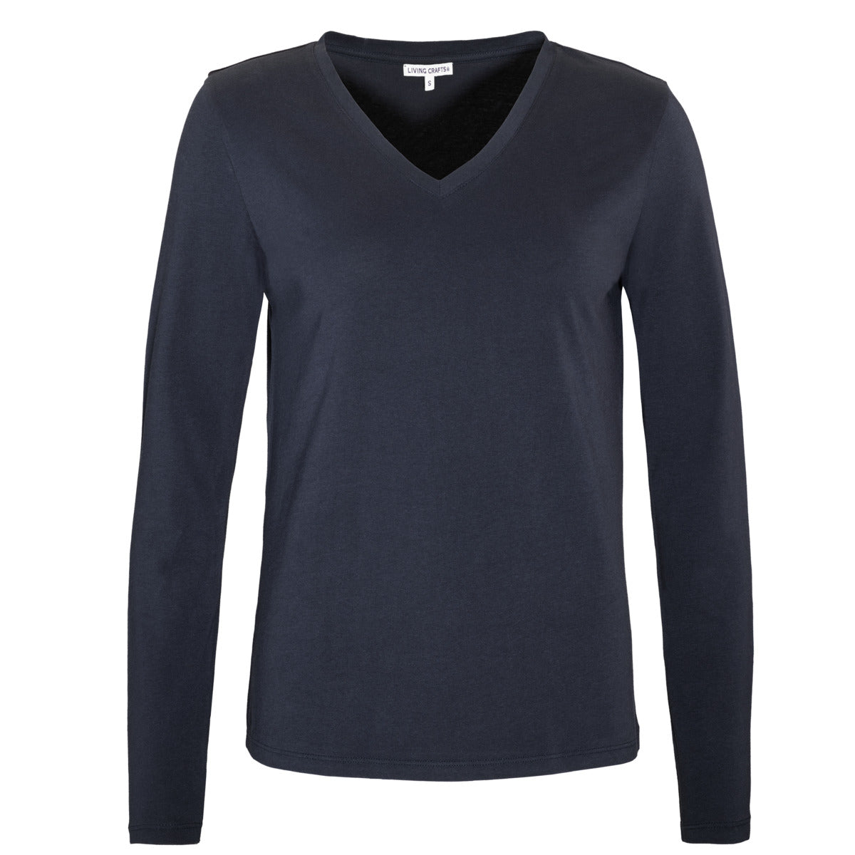 Organic Long Sleeve V-neck: Womens