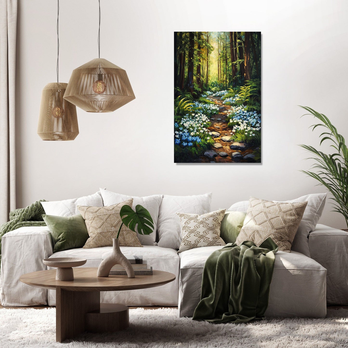 Enchanted Woodland Glade Canvas