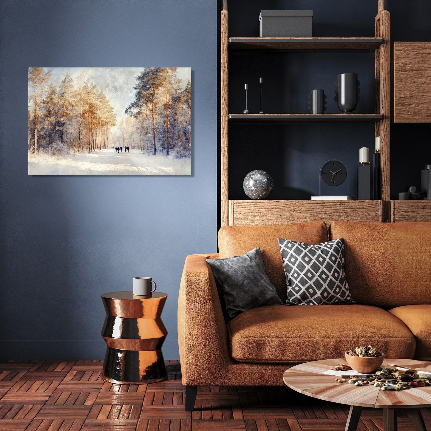 Winter Forest Walk Canvas