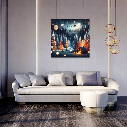 Moonlit Winter Wonderland Canvas
