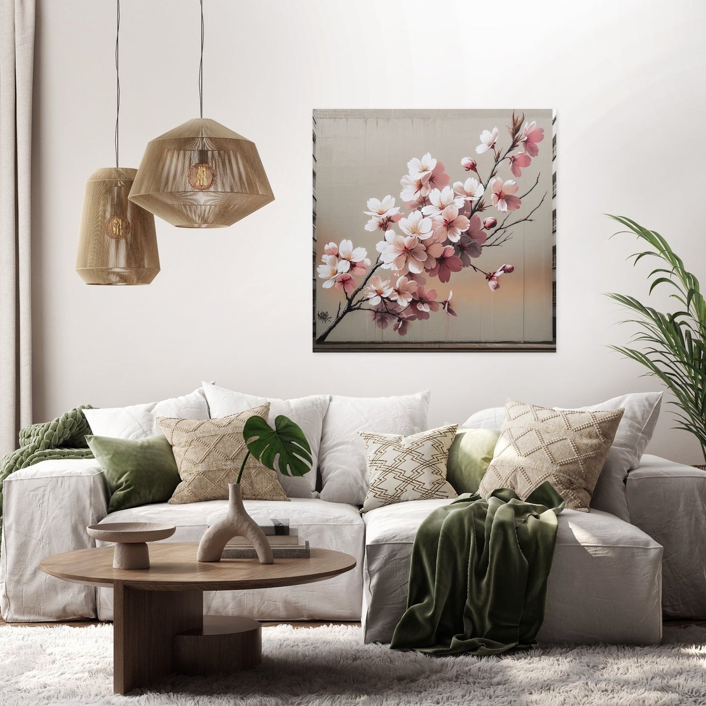 Cherry Blossom Elegance Canvas