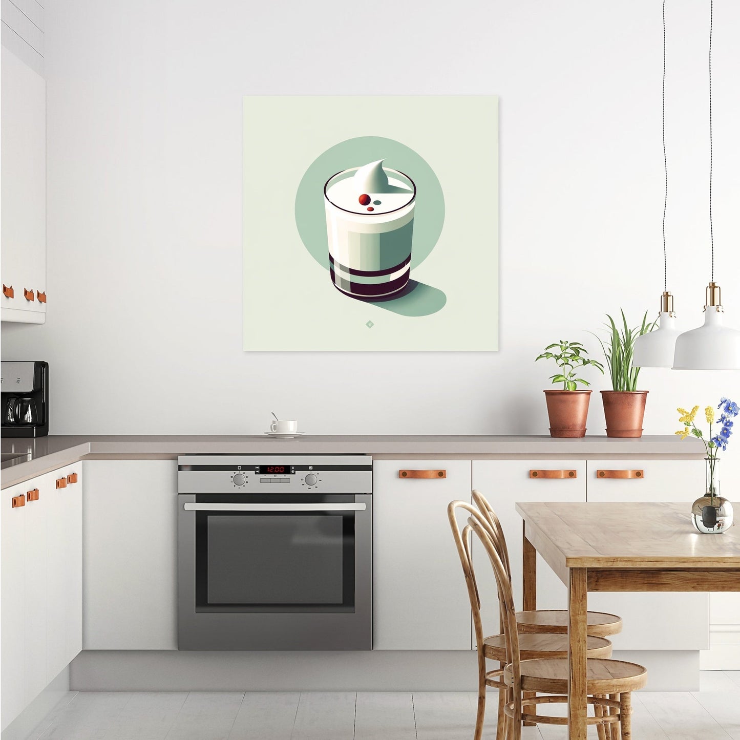Minimalist Pisco Sour Canvas