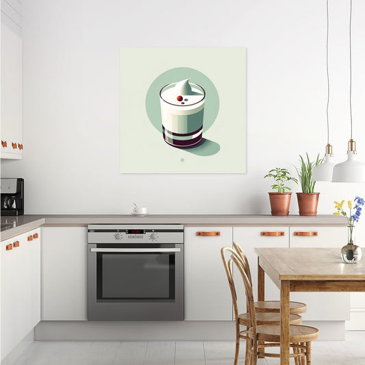 Minimalist Pisco Sour Canvas