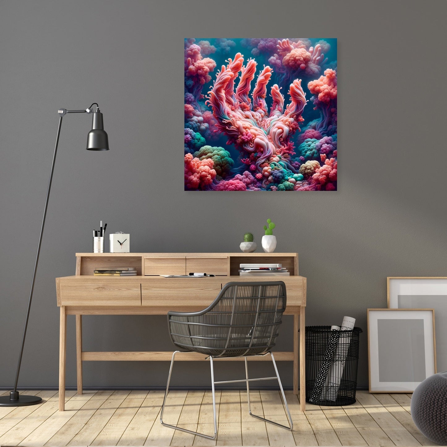 Coral Reverie Canvas