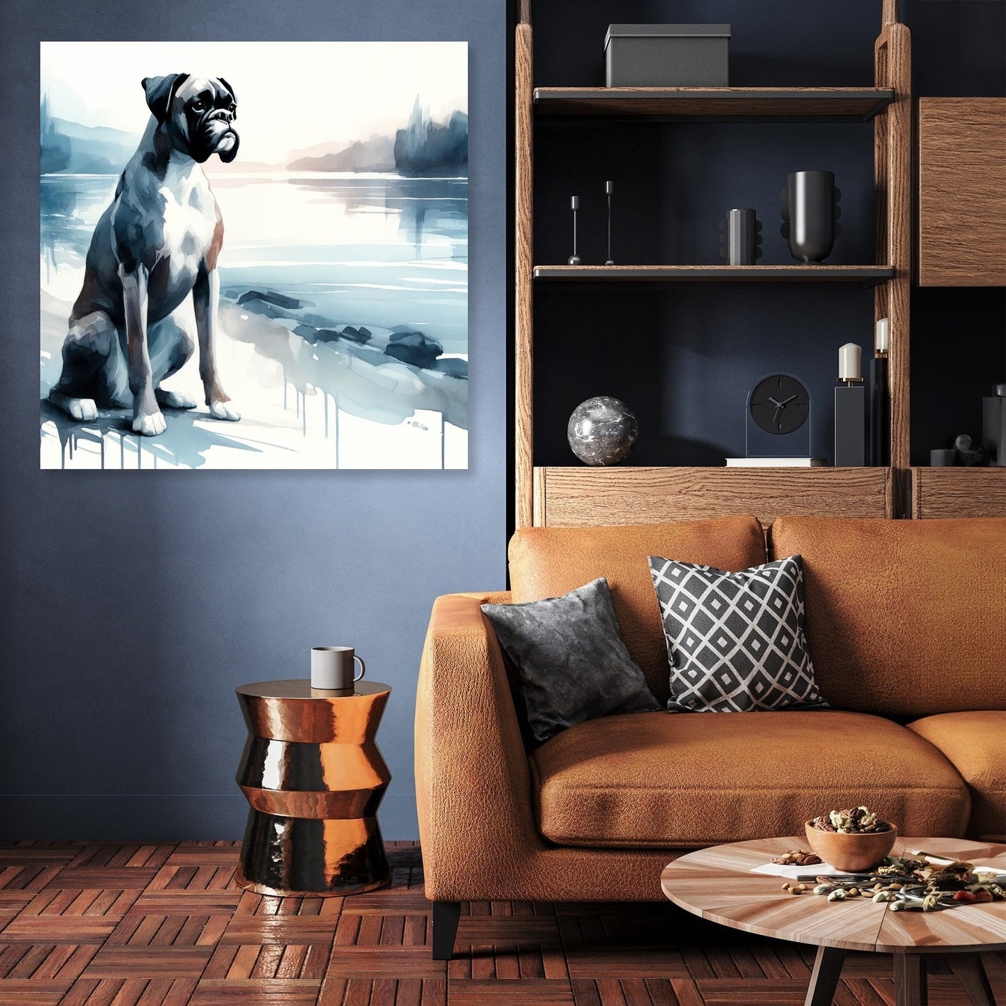 Morning Calm Boxer Reflections Canvas