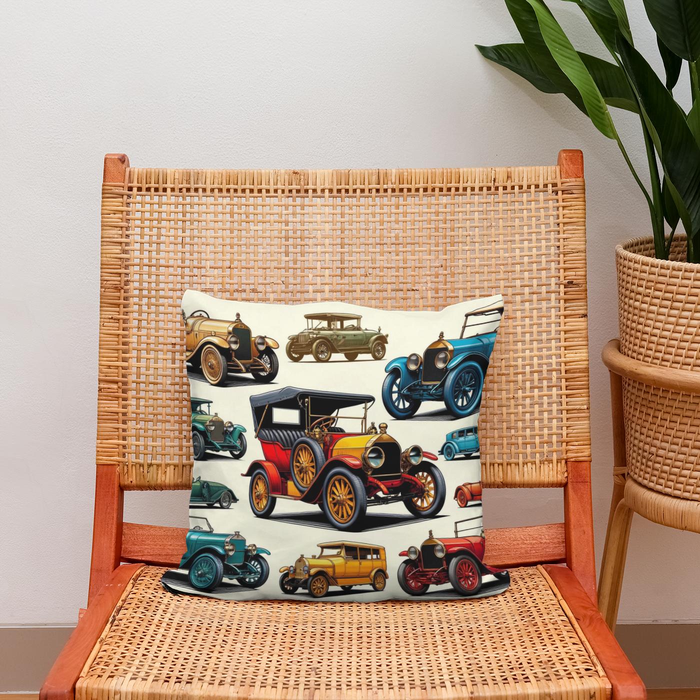 Vintage Elegance Cotton Cushion