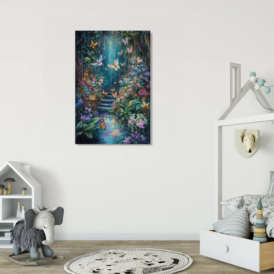 Whimsical Fairy Garden Canvas