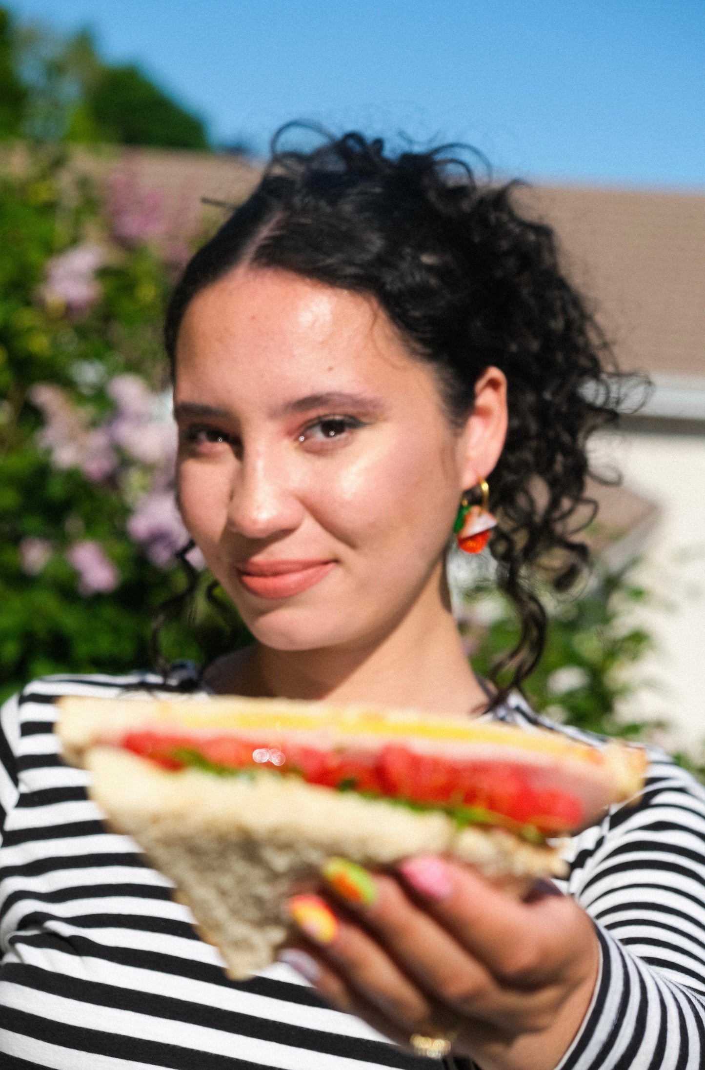 Create your Own Sandwich Hoop Earrings