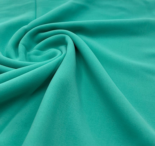 Plain Light Aqua Chiffon Sheer Dress Bridal Fabric