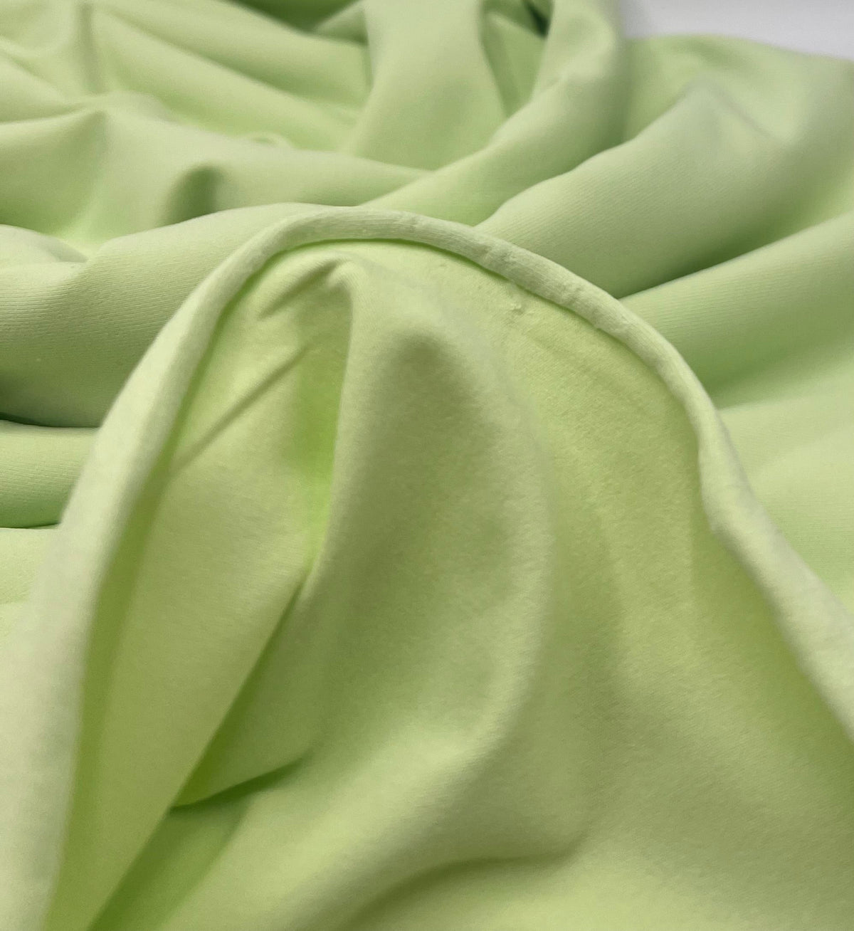 Light Green Stretch Jersey 220GSM 4 Way Stretch Fabric