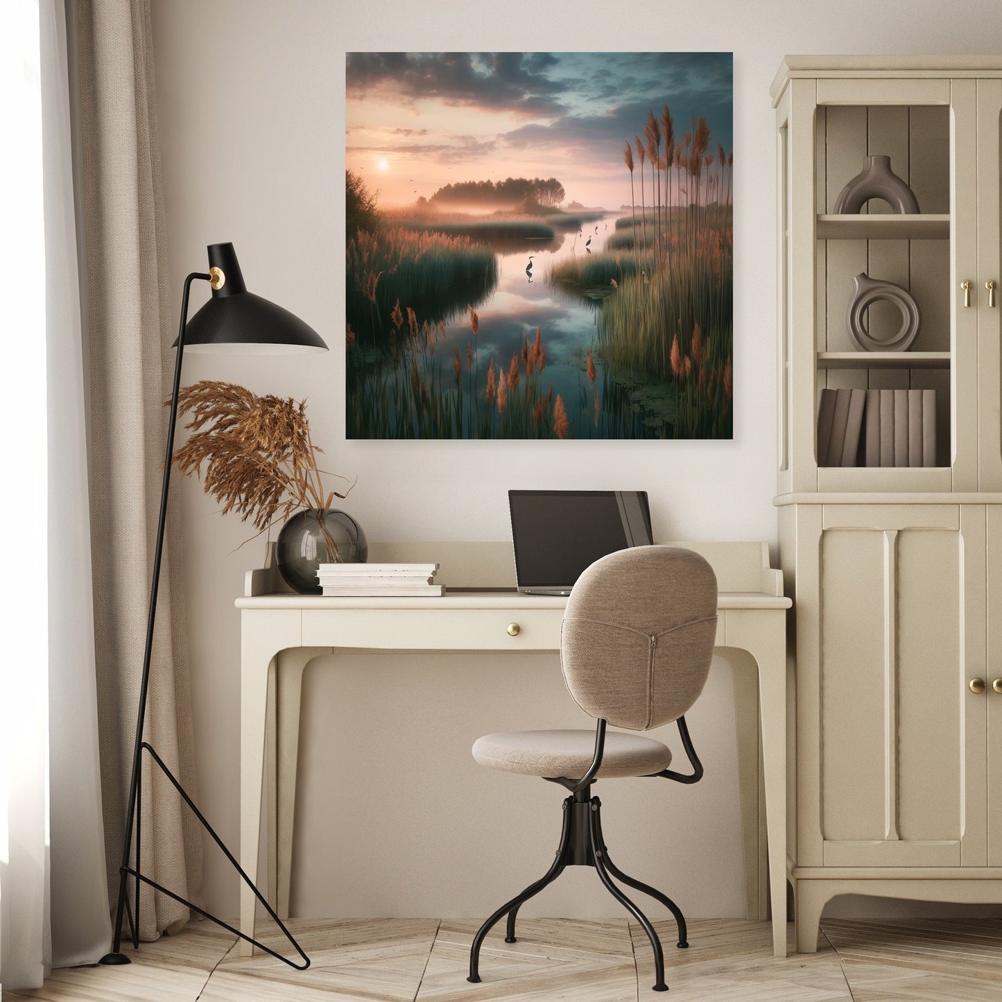 Sunrise Marsh Serenity Canvas