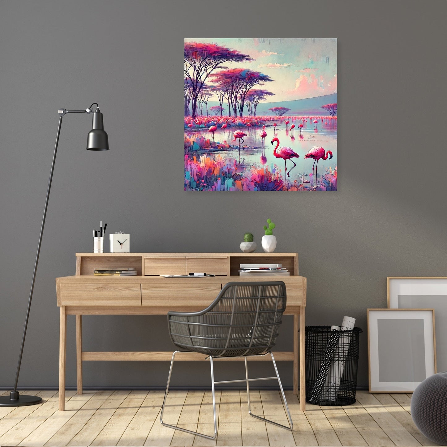 Flamingo Paradise Canvas
