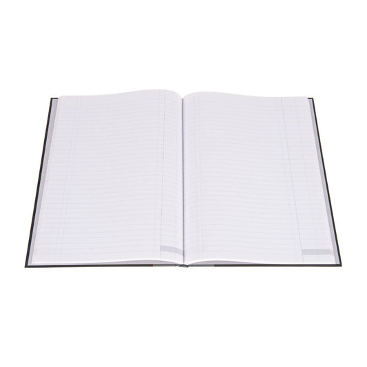 Ideal - A4 Cashbook Casebound Single Cash - 192 Pages  - Black (6421)