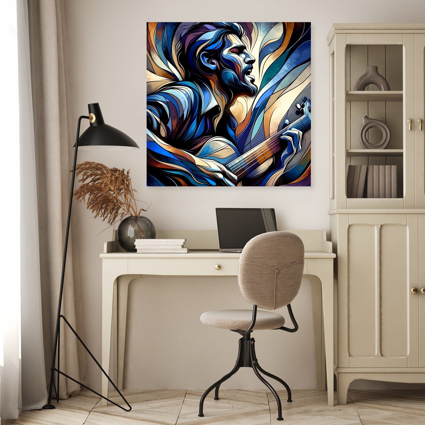 Passionate Guitarist Canvas