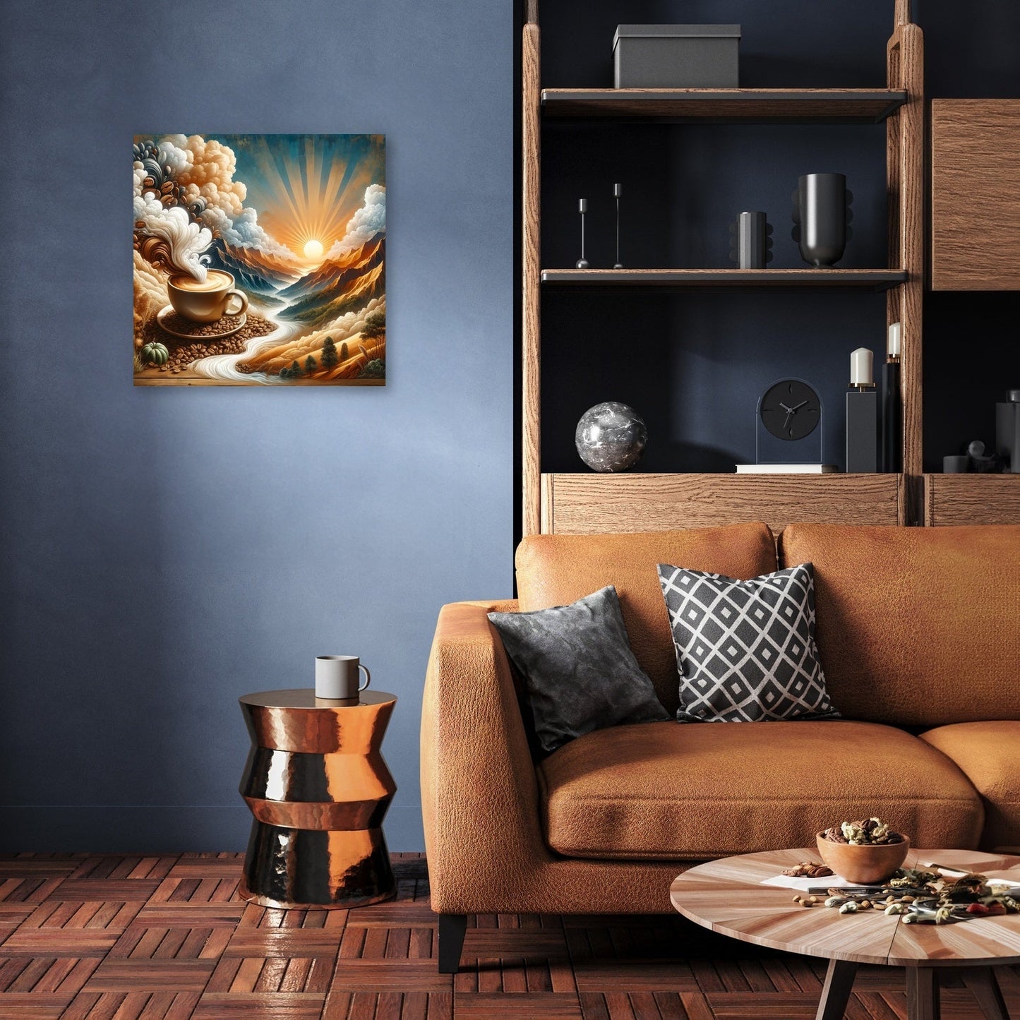 Café Dawn Horizon Canvas