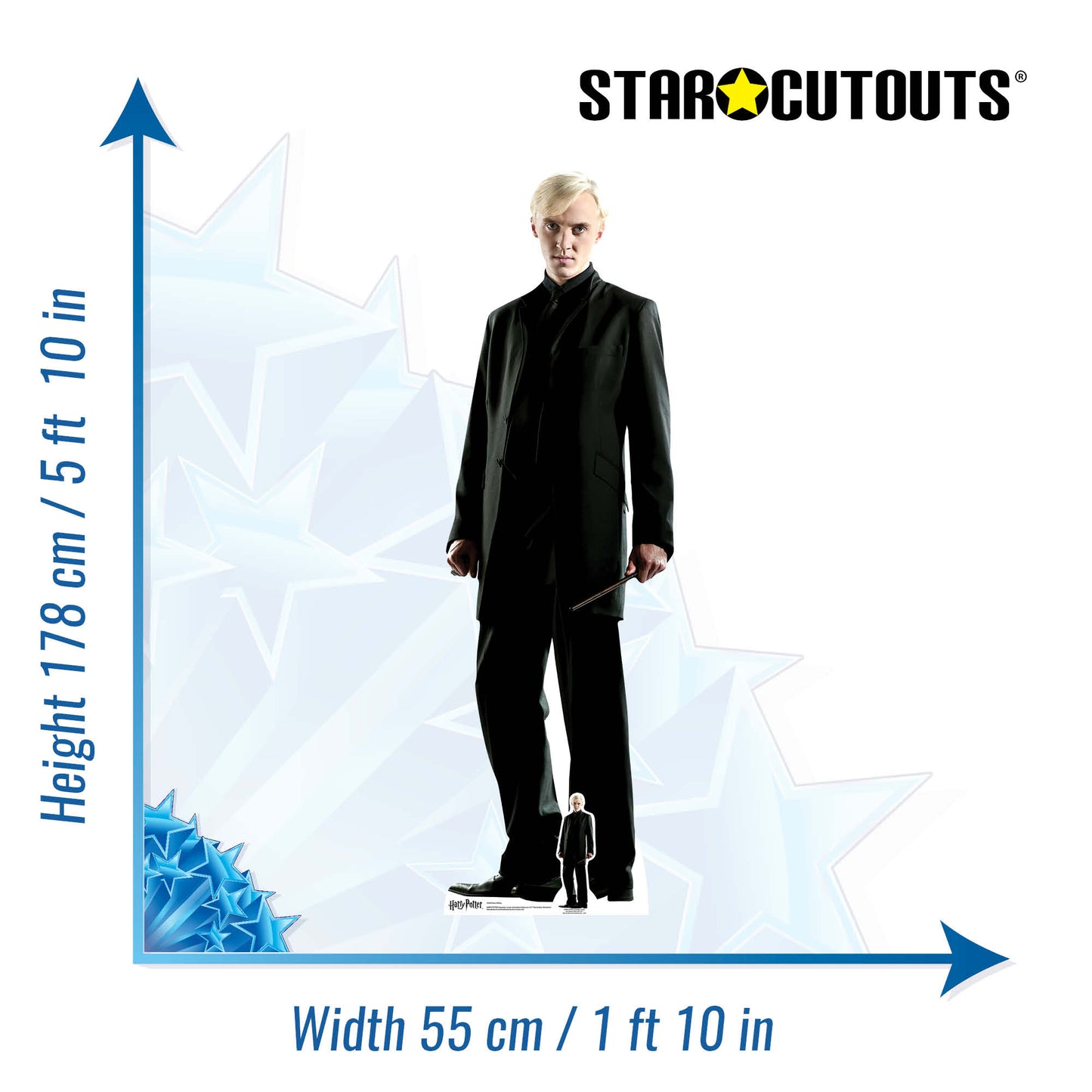 SC644 Draco Malfoy Cardboard Cutout Height 178cm