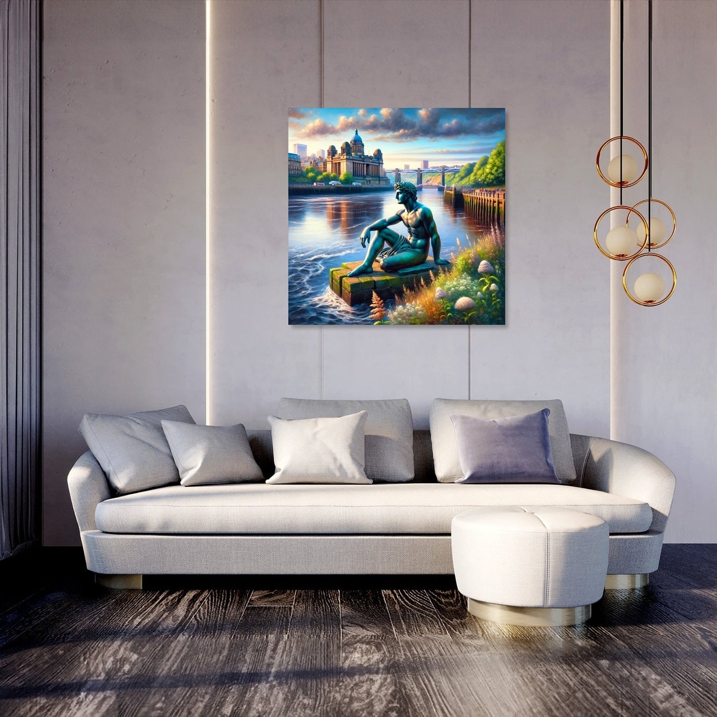 Tyne's Serenity in Newcastle Canvas