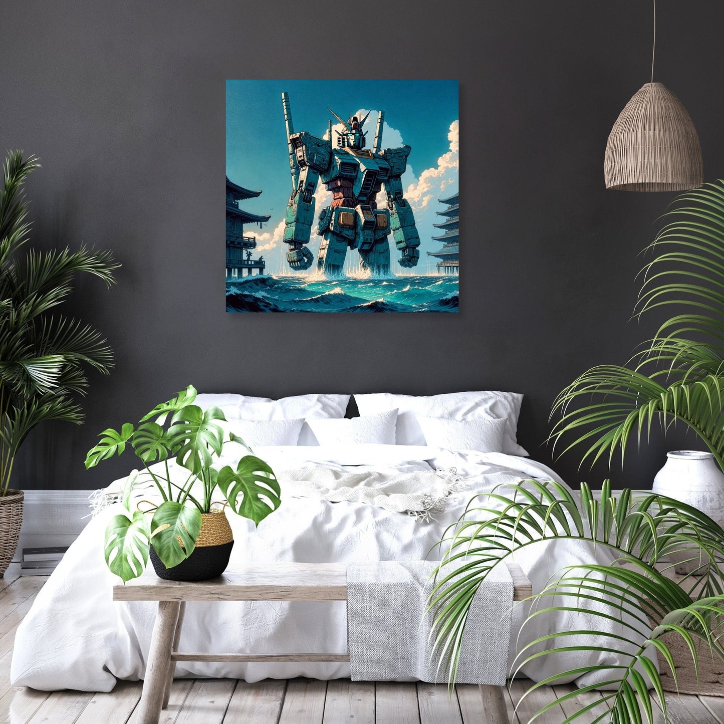 Ocean Mecha Guardian Canvas