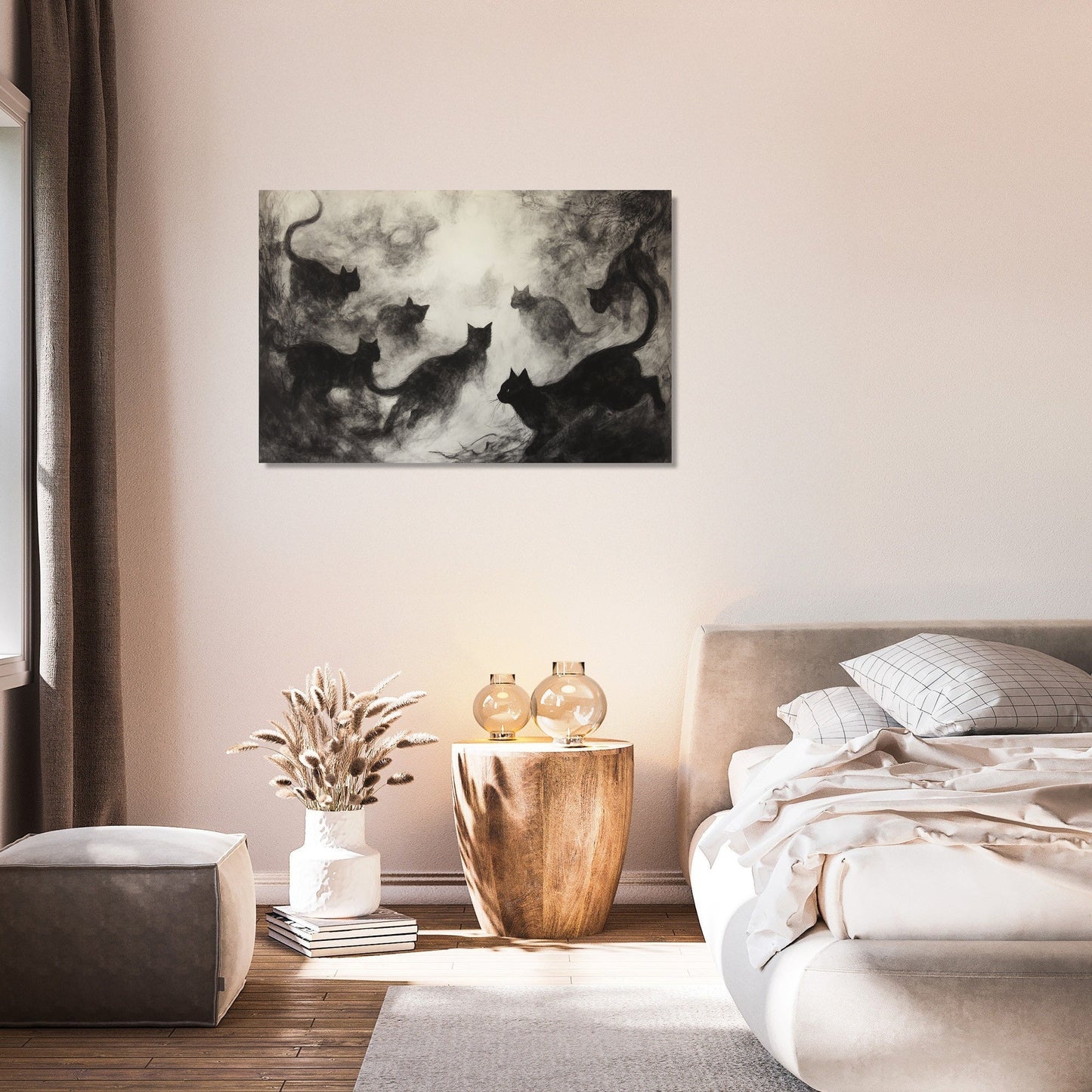 Black Cats Canvas