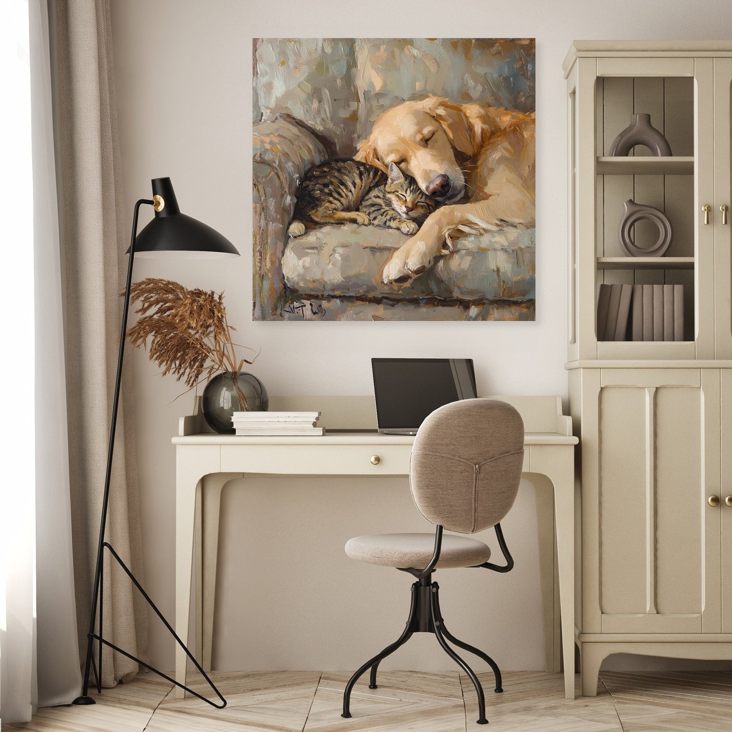 Furry Friends on Canvas