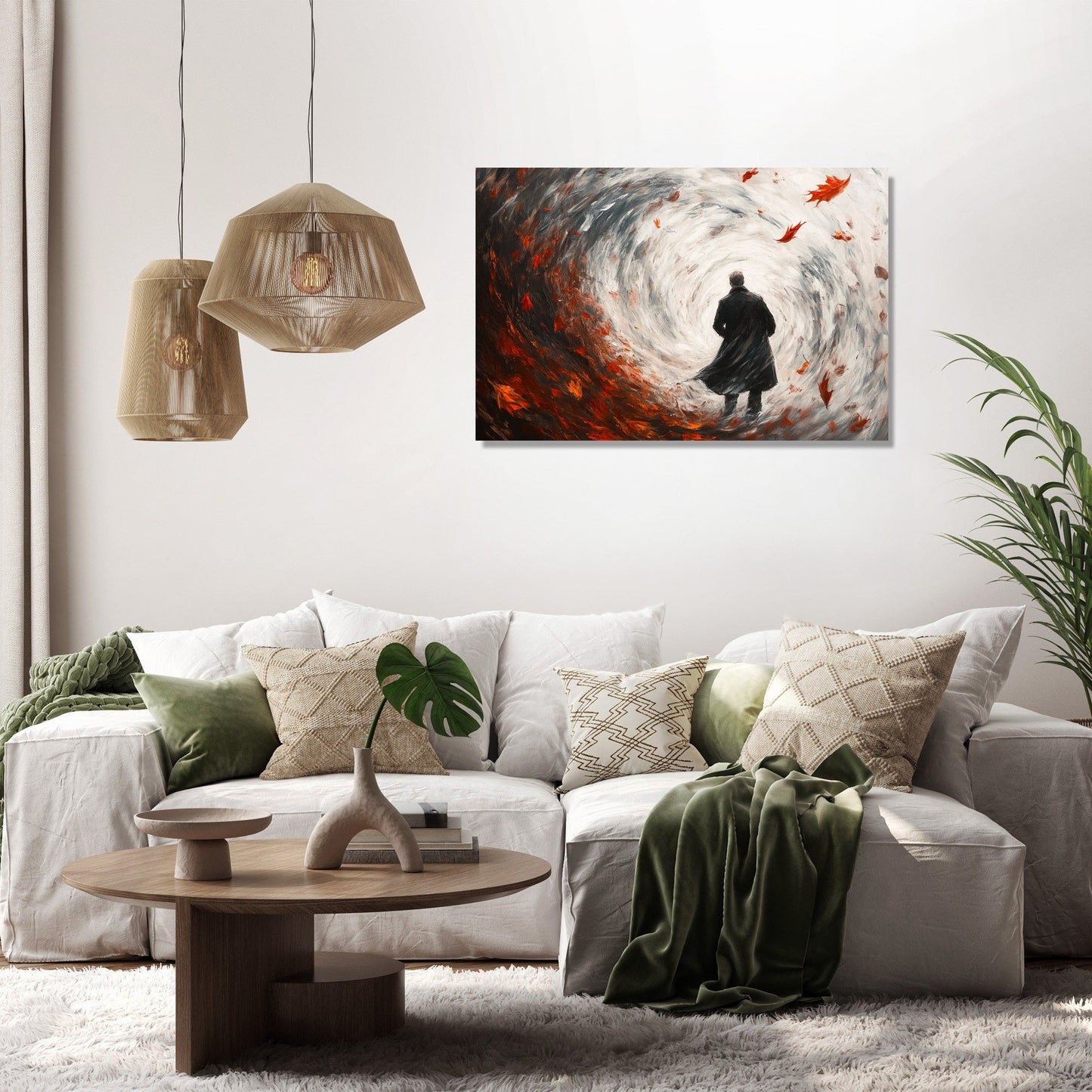 Swirling Autumn Memories Canvas