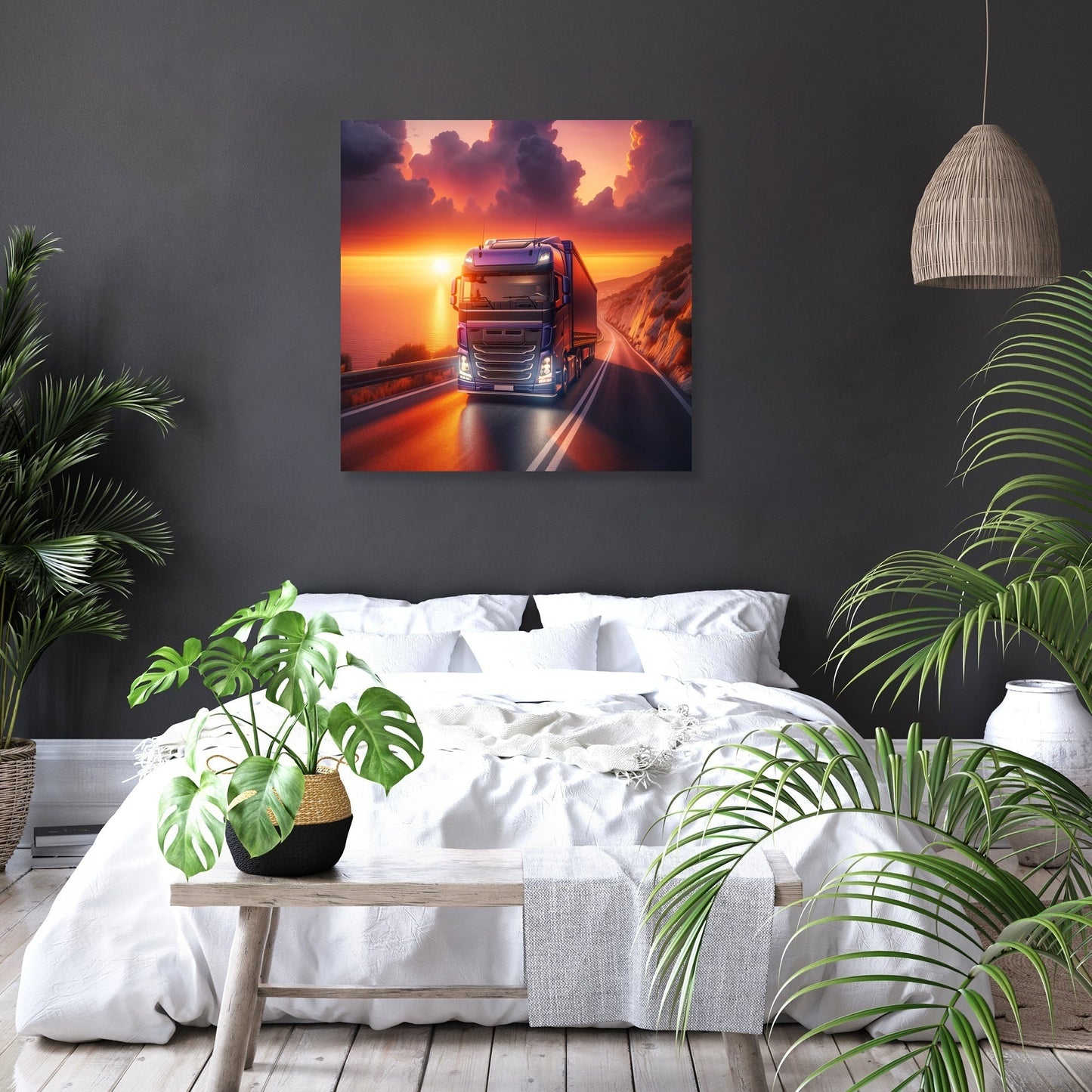 Coastal Sunset Journey Canvas