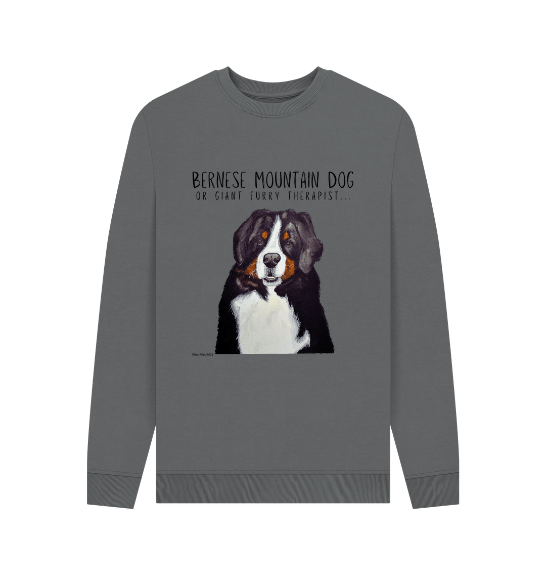 Get Cozy with Your Giant Furry Therapist – Bernese Mountain Dog Sweatshirt!