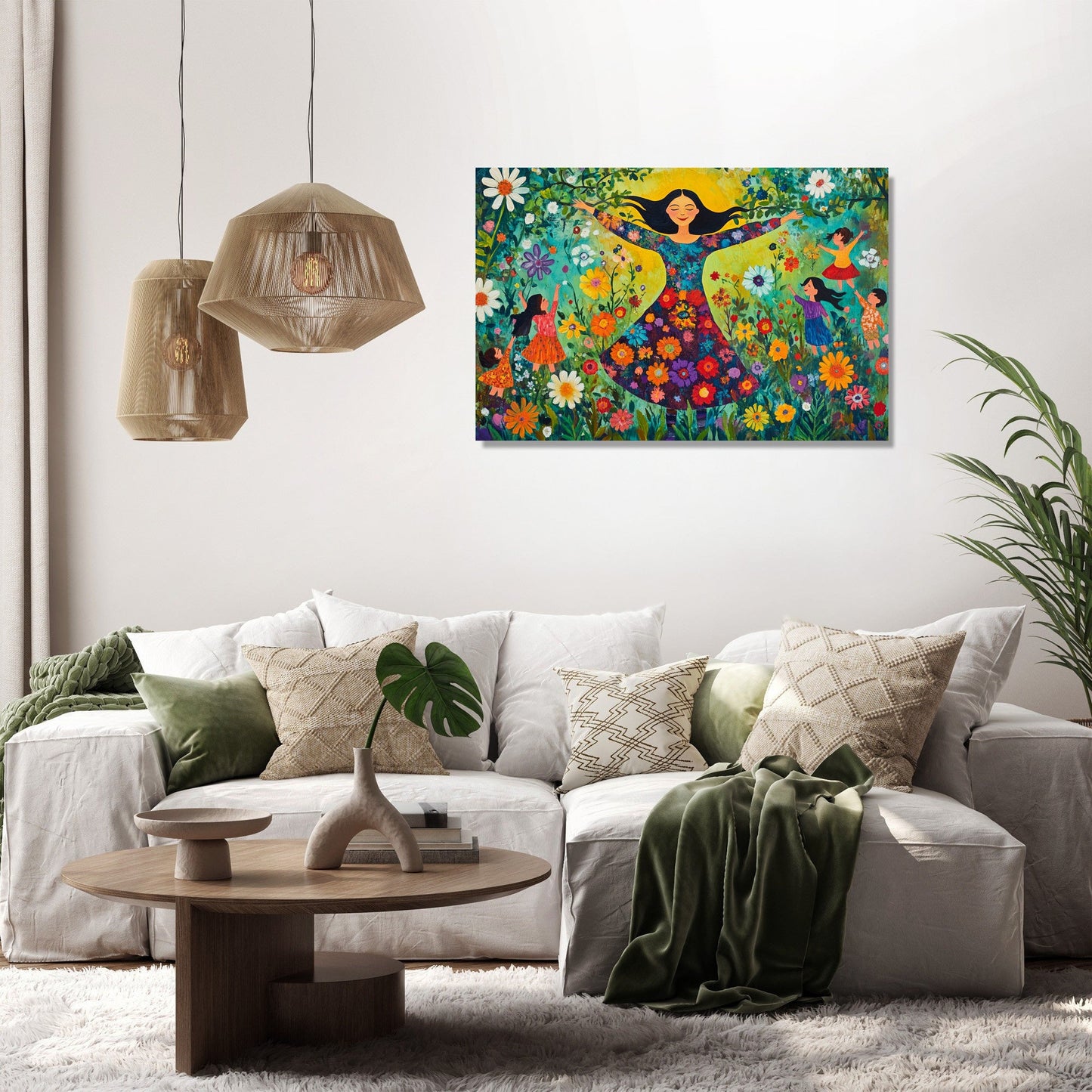 Maternal Garden Canvas