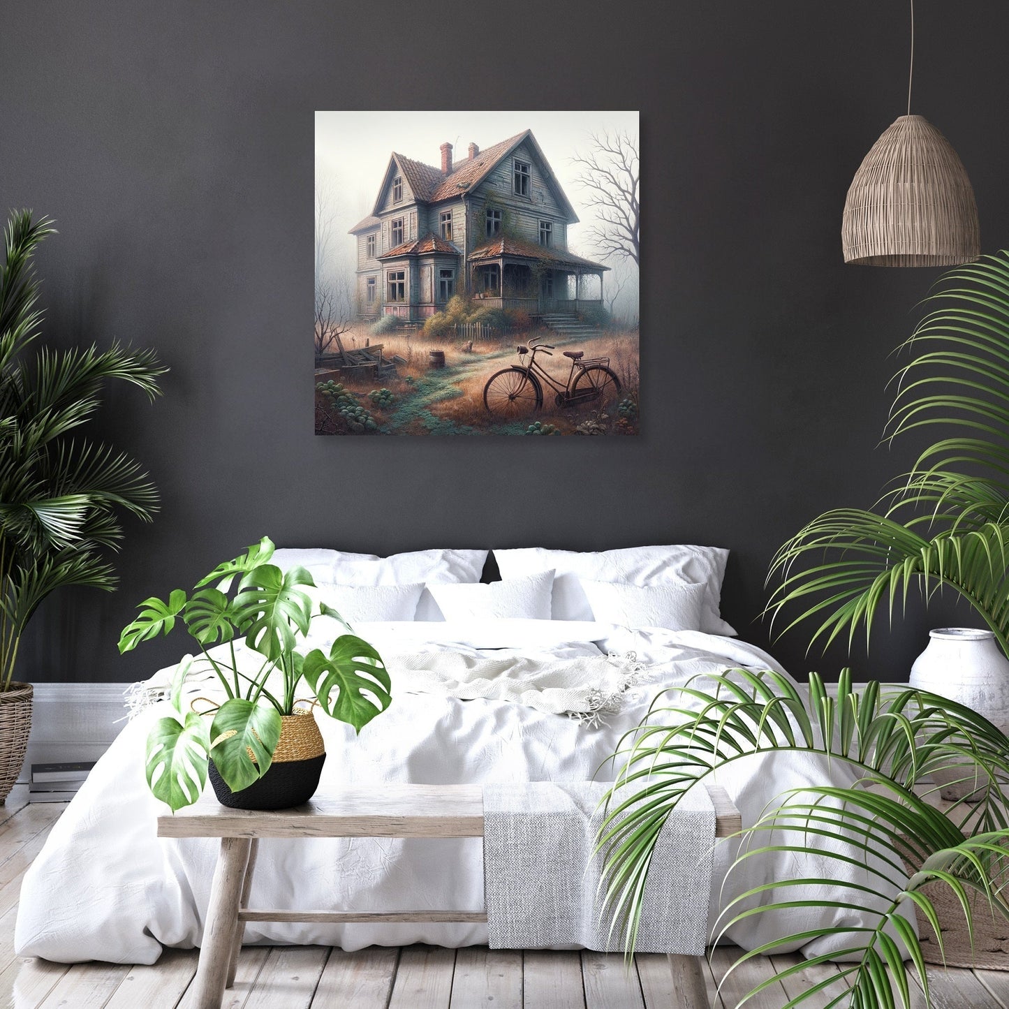 Suburban Relic Home Canvas