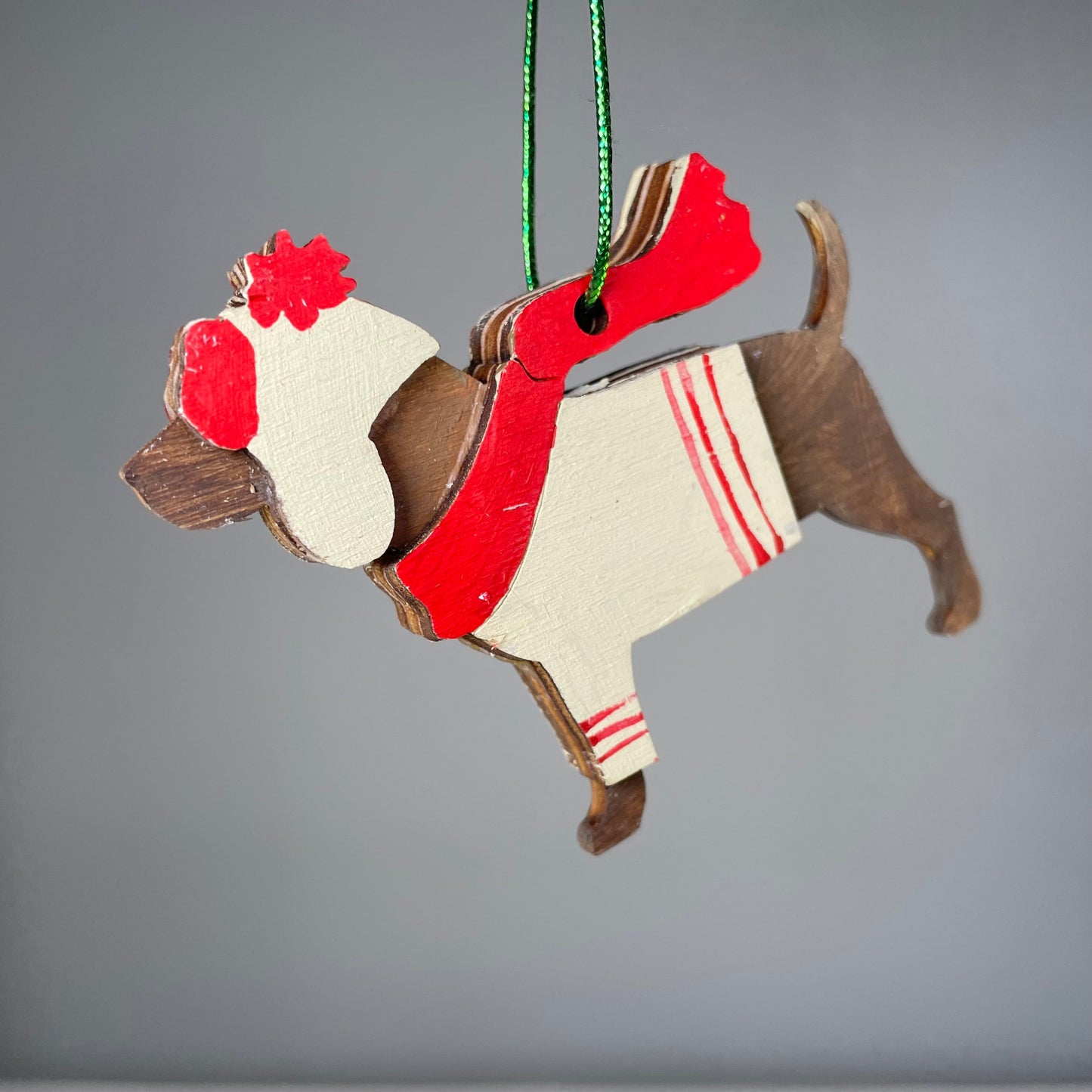 Beagle Dog Bauble - Handmade Ornament by Curious Rabbit ®