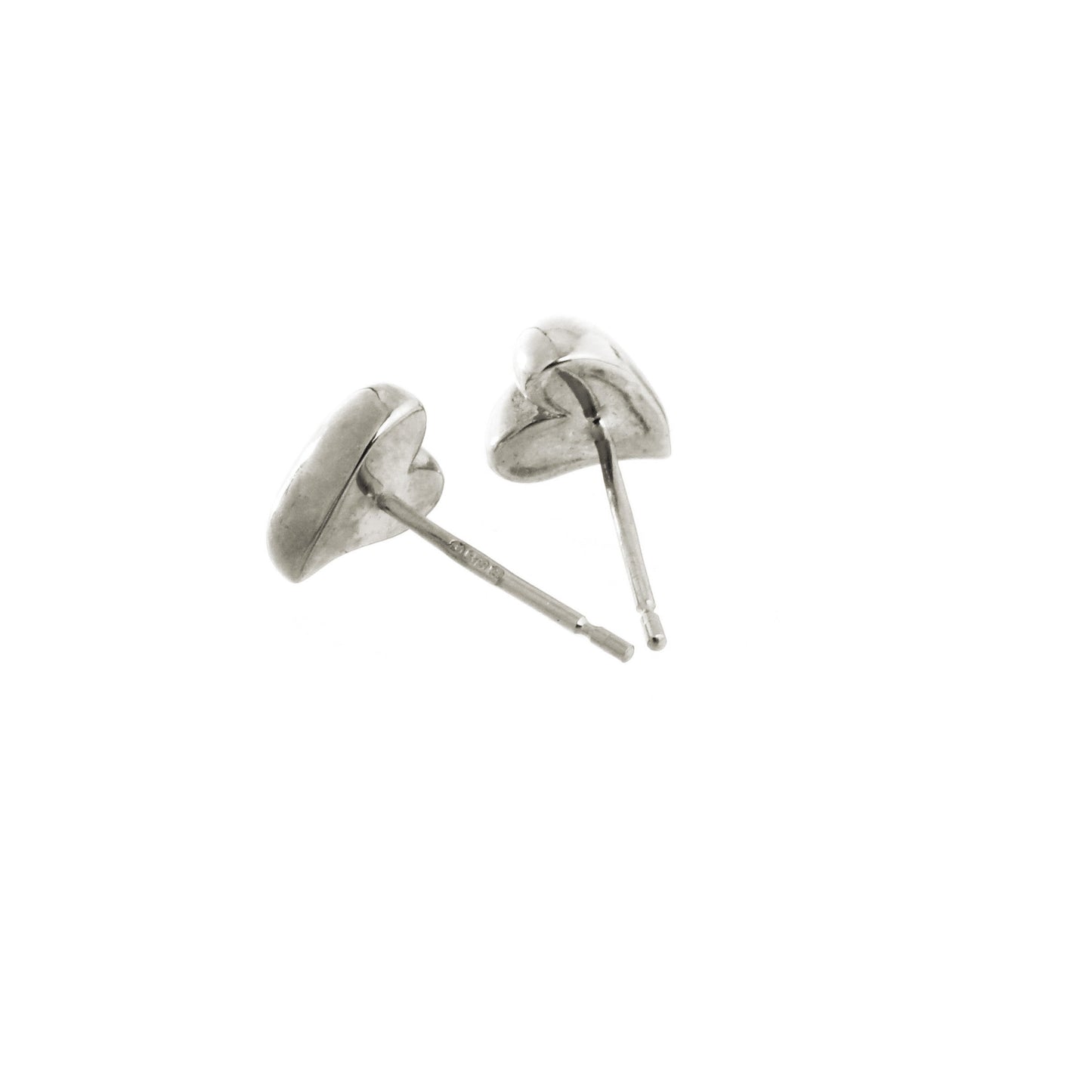 Simply Heart Silver Stud Earrings