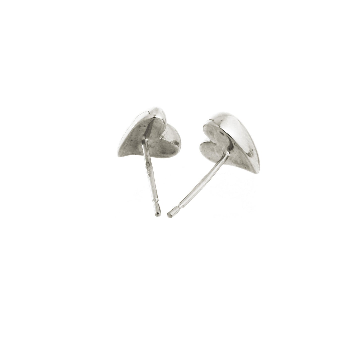 Simply Heart Silver Stud Earrings