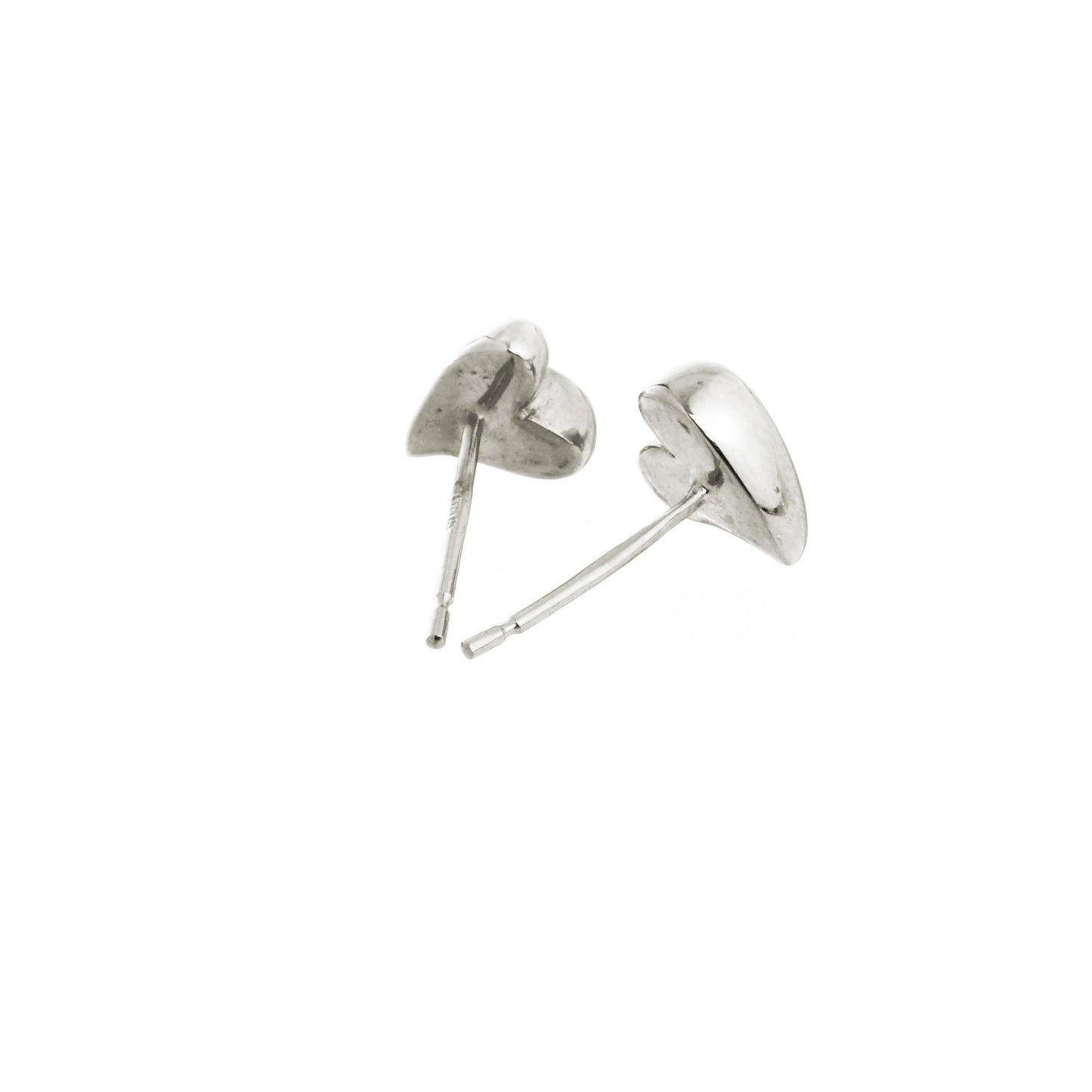 Simply Heart Silver Stud Earrings