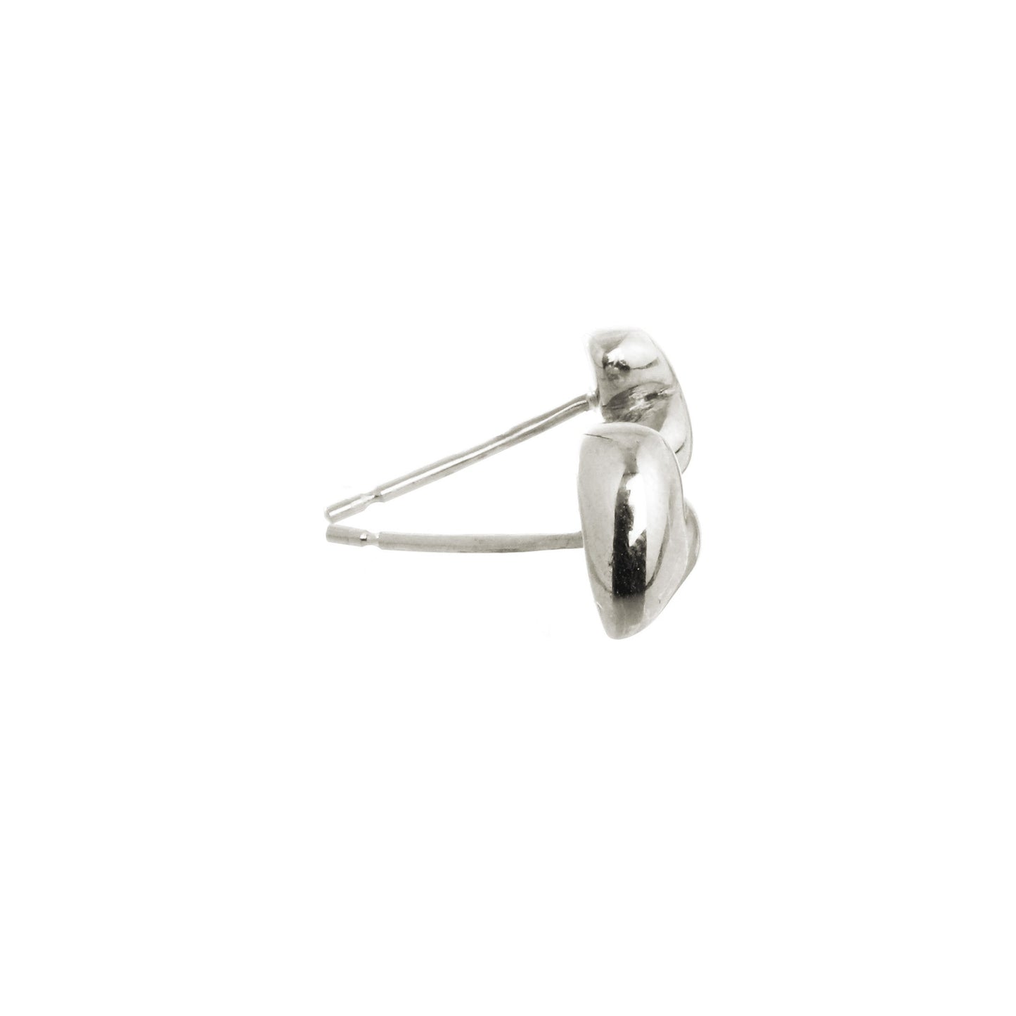 Simply Heart Silver Stud Earrings