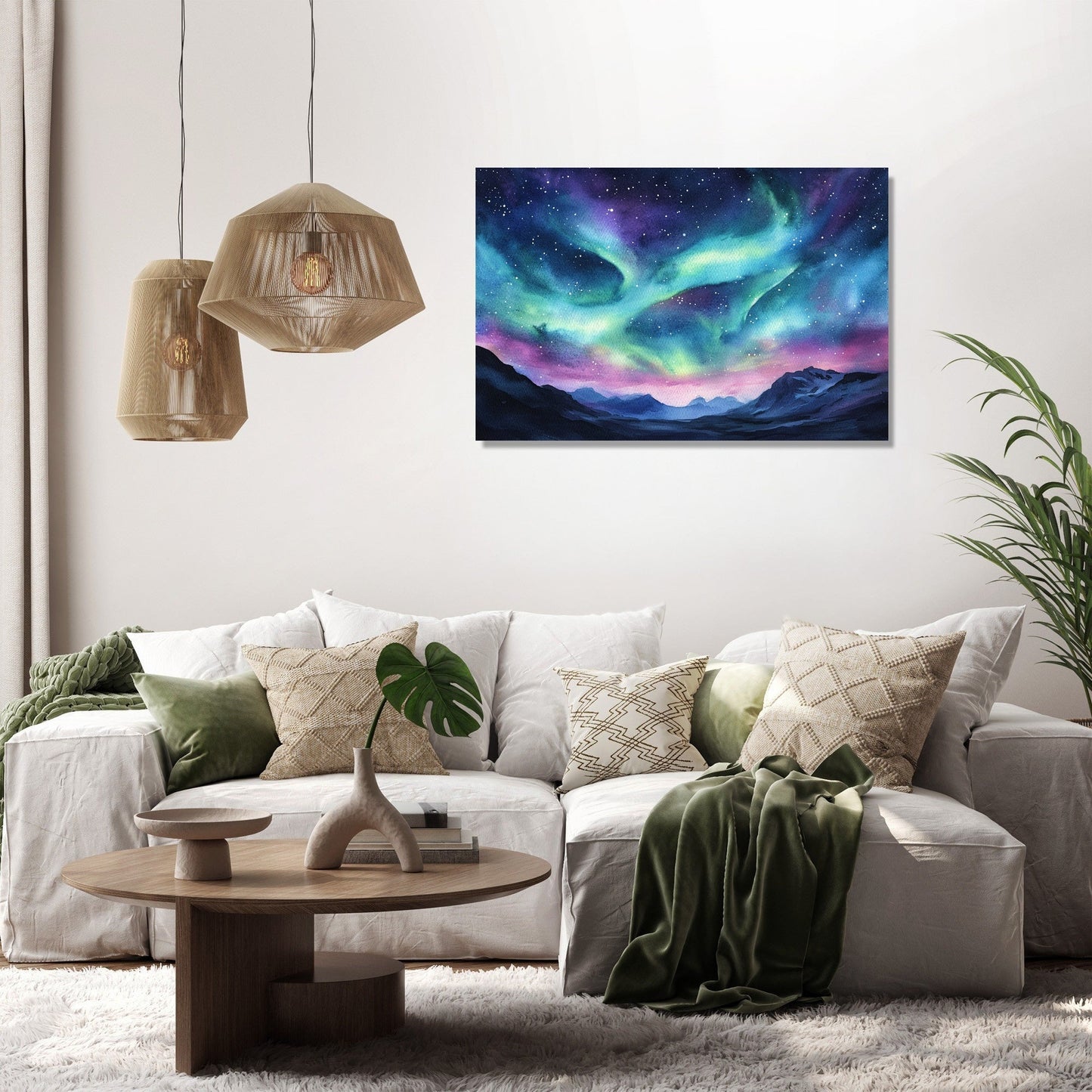 Celestial Night Romance Canvas
