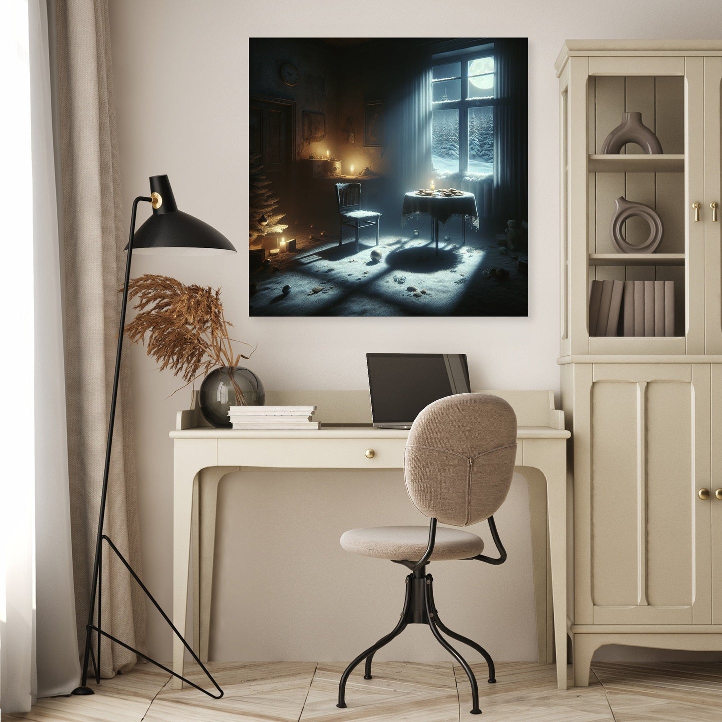 Midnight Solitude Christmas Canvas